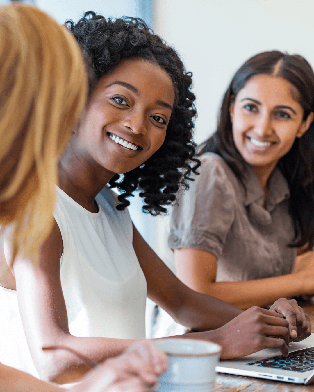 Black women engineers collaborating